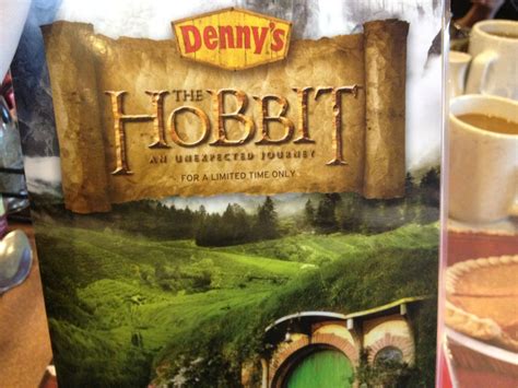 denny s presents hobbit themed menu