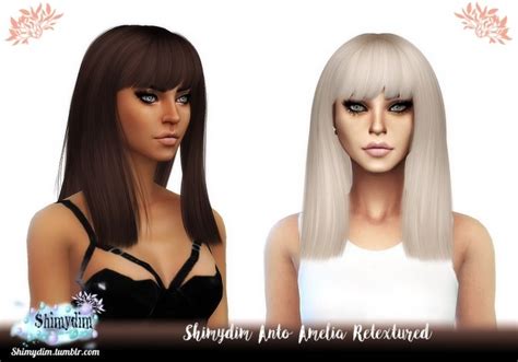 Anto Amelia Hair Retexture At Shimydim Sims Sims 4 Updates