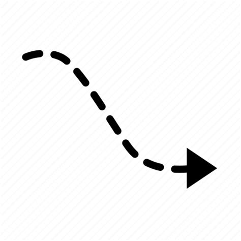 Arrow Arrows Dashed Arrow Direction Right Icon