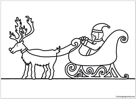 Free super hero squad coloring pages. Santa Claus And Sleigh Coloring Pages - Holidays Coloring ...