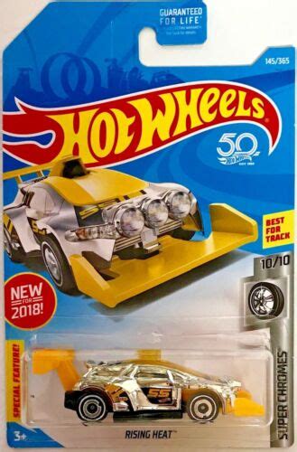 Hot Wheels 2018 Super Chromes 1010 Rising Heat Fjv55 164 Scale