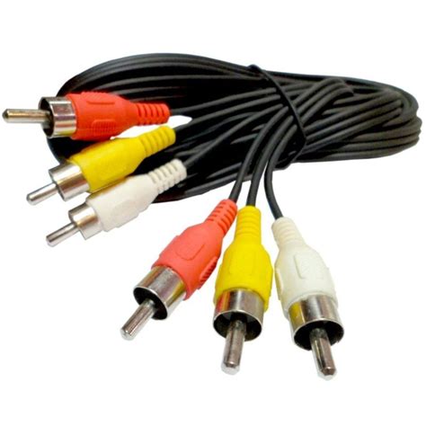 Cable Rca Ext Macho A Macho Audio Y Video 10 Metros Hd Cable De Rca 10
