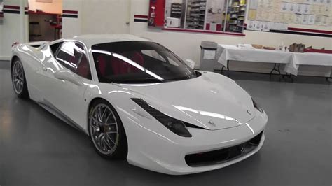 Looking for the new cars in india 2021? White FERRARI 458 ITALIA CHALLENGE RACE CAR! - YouTube