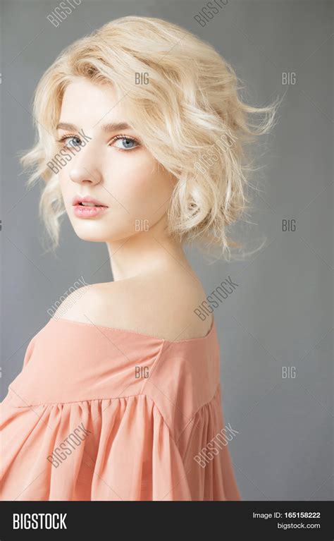 Portrait Of Young Blonde Woman Poster 残りわずか