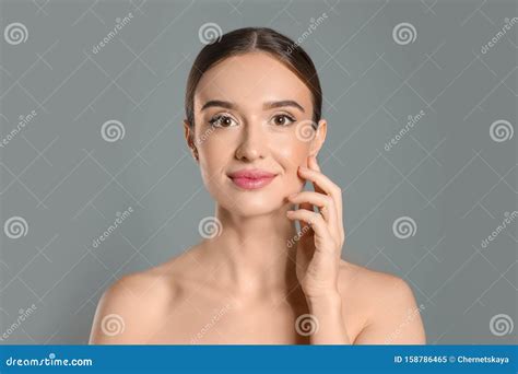 Beautiful Woman With Perfect Smooth Skin Stock Image Image Of Look Facial 158786465