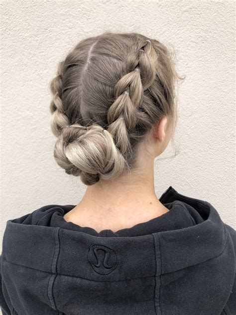 prom grad 2019 updo braid with loose bun blonde hairstyle wedding hair easy tutorial hair