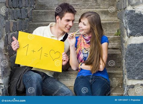 Students Love Stock Image Image Of Girlfriend Happy 13912047