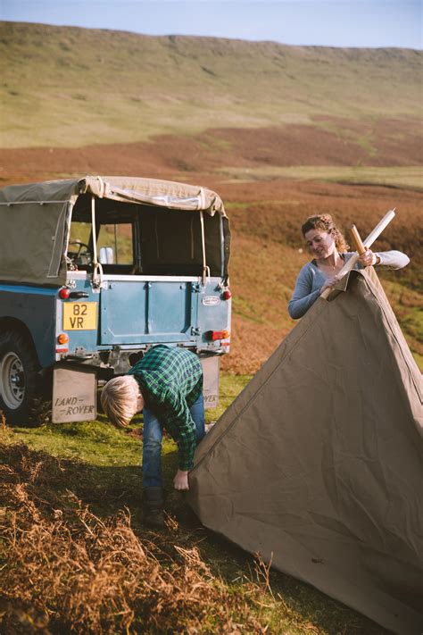 Finn Hector And Ophelia And The Landrover Campfire Tent The Red