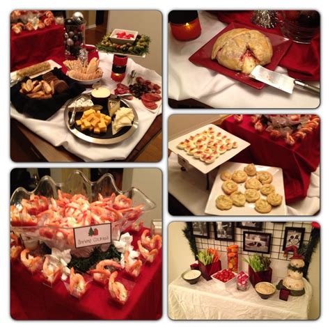 I am having a graduation open house i need something a can prepare for like 150 people that isnt that expensive and is easy to make. Annual Evanshire Holiday Open House - food stations | Christmas party buffet, Party food bars ...