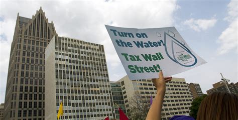 Photos Protests Over Water Shutoffs Increase Drawing About 1000 To Downtown Detroit