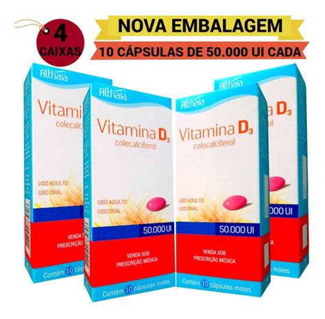 Vitamina D Ui Caixas De C Ps Moles Cada Althaia