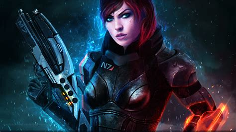 fond d écran 1920x1080 px bioware commandant shepard jane shepard effet de masse 1920x1080