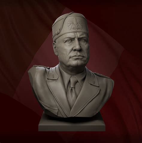 Benito Mussolini Bust 3d Printing Stl Files 3d Print Maker Club