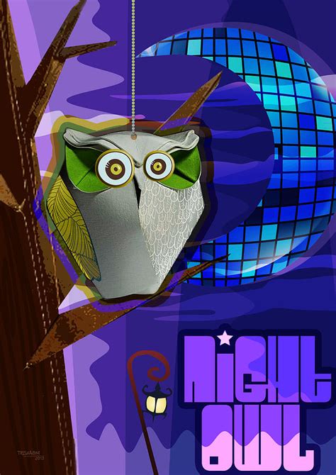 Night Owl Digital Art By Trishagni Naik Fine Art America