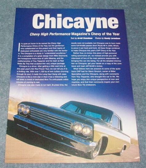 Troy Trepanier Built 1962 Chevy Biscayne Vintage Article Chicayne Ebay