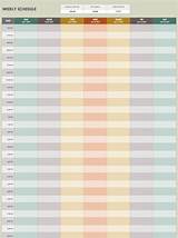 Images of Time Management Weekly Schedule Template