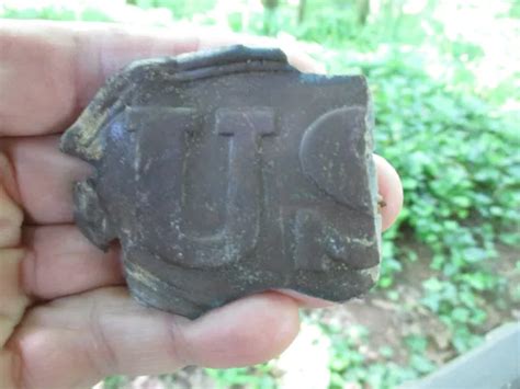 Civil War Dug Relic Us Cartridge Boxplate Box Plate Cold Harbor