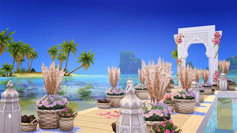 Romantic Beach Wedding At Akai Sims Kaibellvert Sims 4 Updates