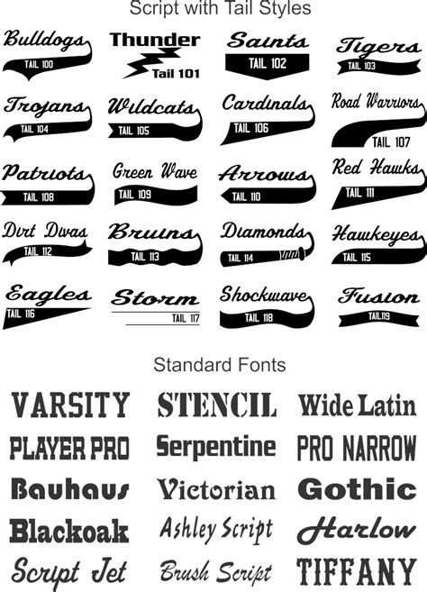 Baseball Font With Tail Generator