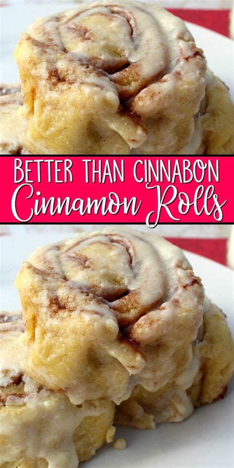 Cinnamon Rolls Stacked On Top Of Each Other With The Words Better Than