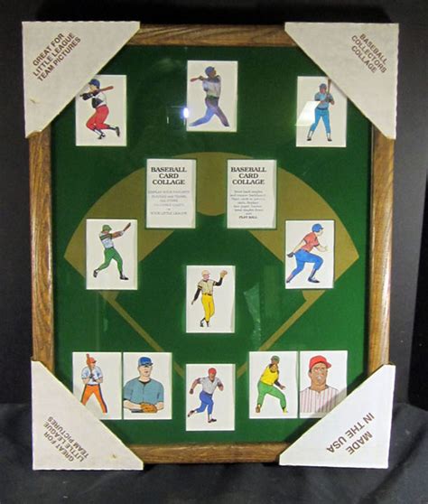 In the 1950s they came with a stick of gum and a limited number of cards. Baseball Card Collage Frame 18"x22" | eBay