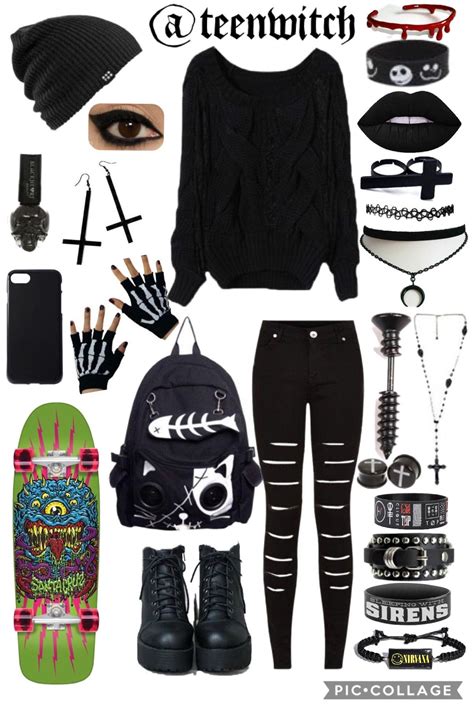 Pin By Mary On Clothes Scene Outfits Cute Emo Outfits Gothic Outfits