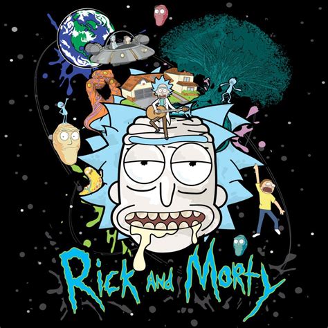Merchandise Graphics For Rick And Morty Creative Allies