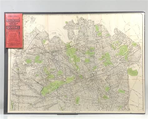 Original 1942 Street Map Of The Borough Of Queens New York Complete W