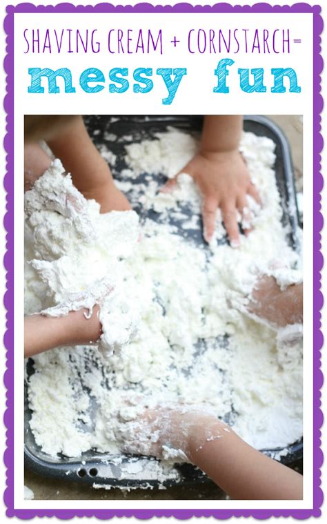 Made from the endosperm of the corn kernel. Shaving Cream + Cornstarch = Fun - I Can Teach My Child!