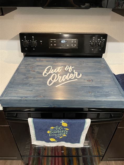 Wooden Personalized Stove Top Covernoodle Board Etsy