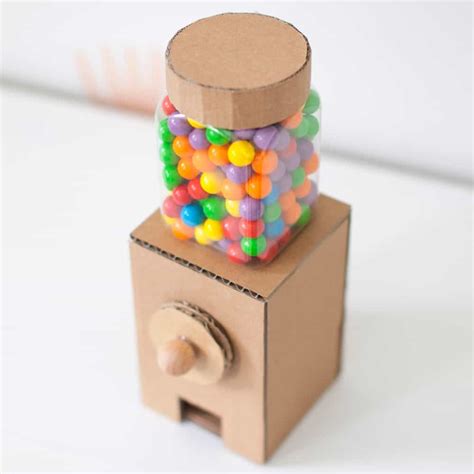 How To Make A Cardboard Gumball Machine