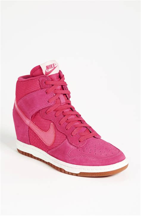 Nike Dunk Sky Hi Wedge Sneaker In Pink Lyst