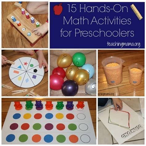 15 Hands On Math Activities For Preschoolers