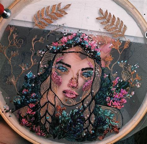 Embroidery Artist Katerina Marchenko - Art - ARTWOONZ | Embroidery art ...