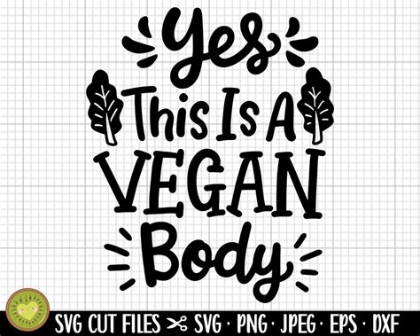 Vegan Svg Vegan Png Vegan Svg Cut File Cricut Commercial Use Etsy UK