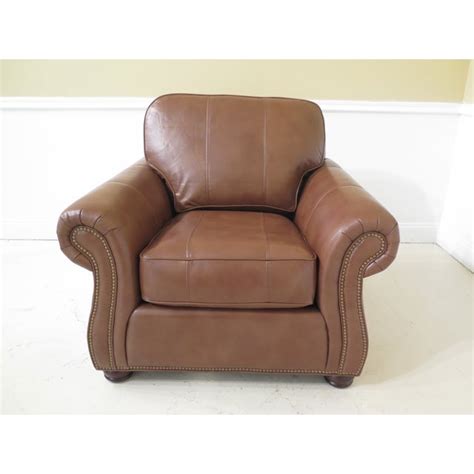 Maitland Smith Calvert Leather Chair And Ottoman Chairish