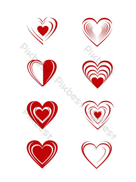 Heart Shape Vector Png Images Psd Free Download Pikbest