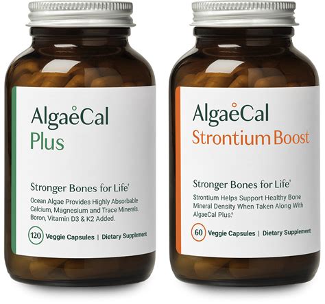 Natural Bone Health Supplements Calcium Strontium And Omega3 Algaecal