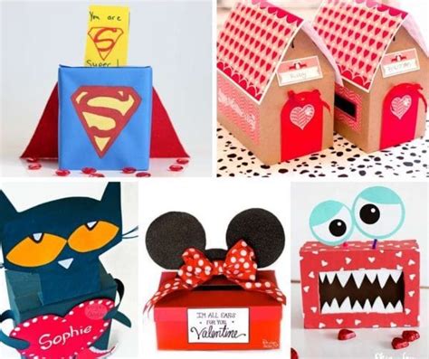 Diy Valentines Mailbox Ideas For Kids Red Ted Art Kids Crafts