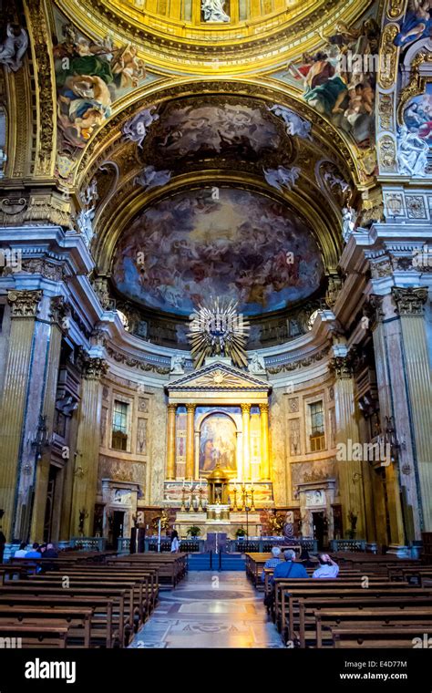 Church Of The Gesu In Rome Stock Photo Alamy