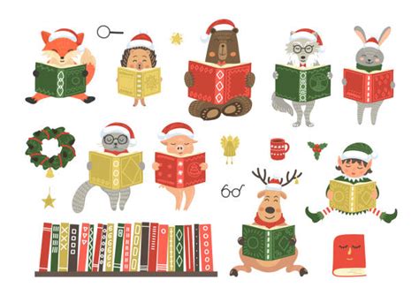 Christmas Book Illustrations Royalty Free Vector Graphics And Clip Art