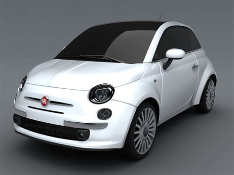 Fiat 500 3d Model Max Obj 3ds