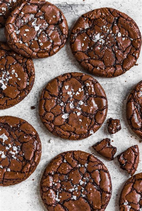 Fudgy Brownie Crinkle Cookies Mikebakesnyc