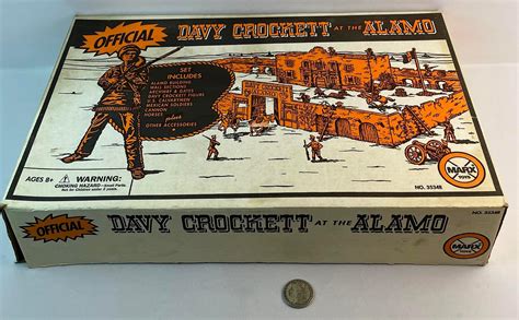 Lot 1995 Marx Toys Davy Crockett At The Alamo Playset In Box W Coa