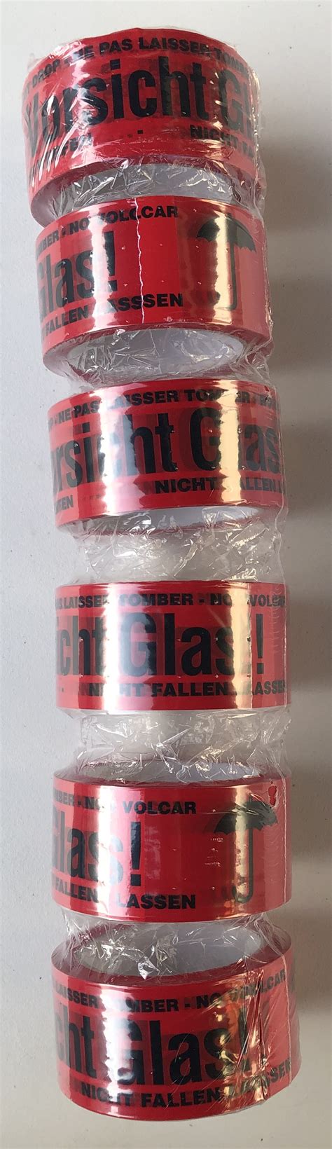03vorsicht glas 4 kolumne von hd schellnack. 36 Rollen Klebeband "Vorsicht Glas! / Nicht werfen", 66 m x 50 mm, 4-sprachig ...