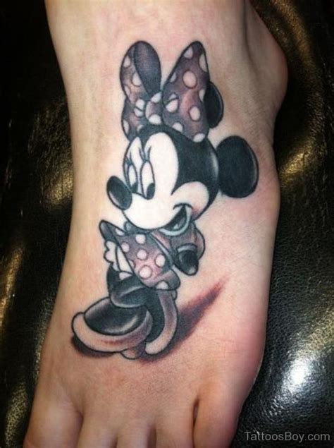 Mickey Mouse Tattoo Design On Foot Tattoo Designs Tattoo Pictures