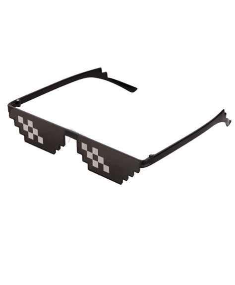 Thug Life Sunglasses 8 Bit Pixelated Mosaic Glasses Deal With It Glasses 8 Bit Pixel In Double