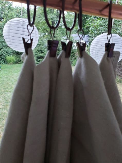 How I Turned Drop Cloths Into Stunning Outdoor Curtains Curtains