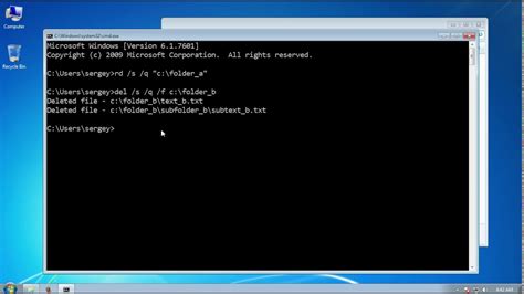 How To Delete A Folder With Files In Command Prompt Printable
