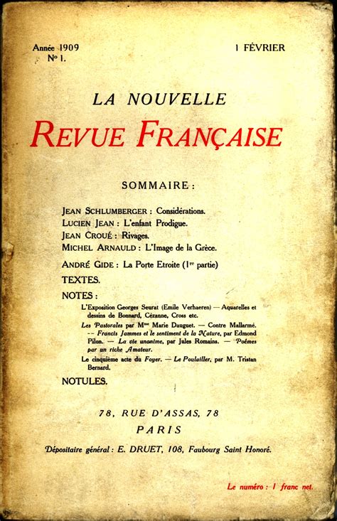 Collaborateur De La Nouvelle Revue Française - Nouvelle Revue française | Collections | MNBAQ